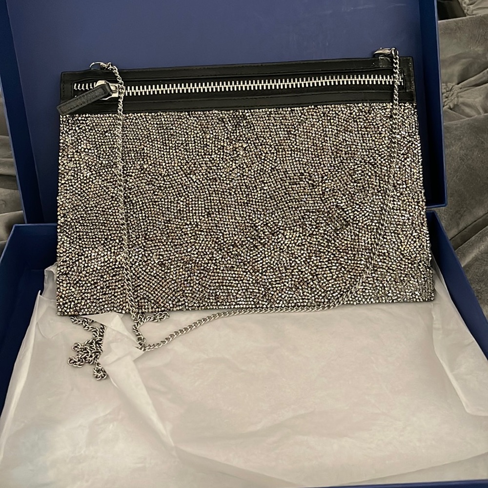 Swarovski clutch with chain strap